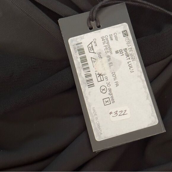 XD Xenia Design Shirt Lulu Black MEDIUM NWT - Picture 16 of 16